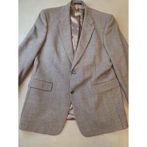 Hart Schaffner Marx Nordstrom Blazer 44R Mens Wool Houndstooth Jacket USA
